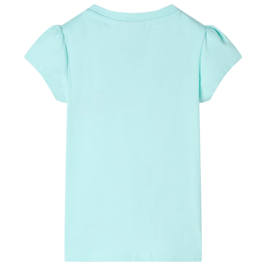 VidaXL Kindershirt 92 lichtzeeblauw