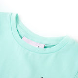 VidaXL Kindershirt 92 lichtzeeblauw