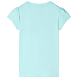 VidaXL Kindershirt 140 lichtzeeblauw