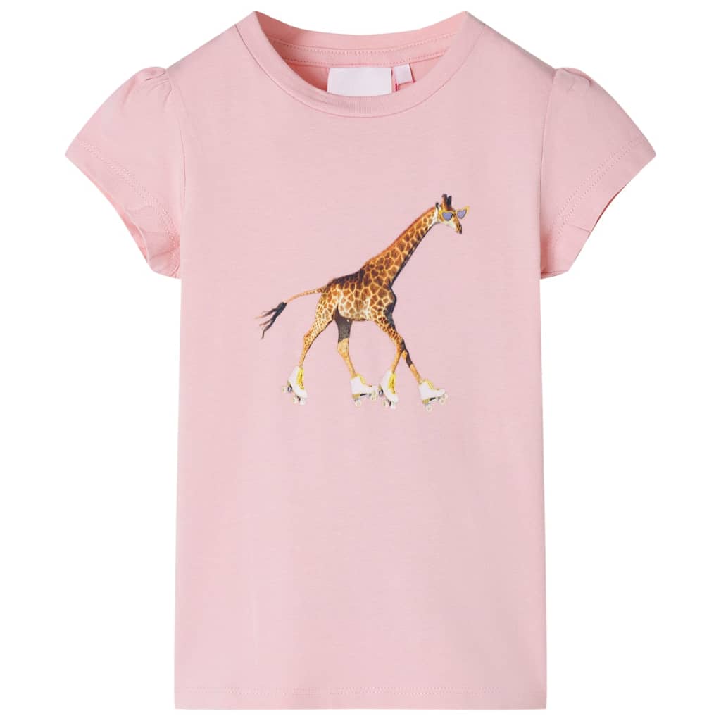 VidaXL Kindershirt 92 lichtroze