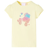 VidaXL Kindershirt 104 zachtgeel