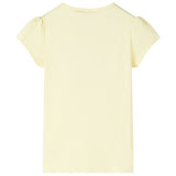 VidaXL Kindershirt 104 zachtgeel