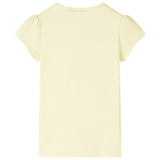 VidaXL Kindershirt 116 zachtgeel