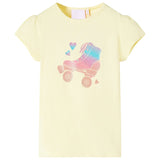 VidaXL Kindershirt 140 zachtgeel