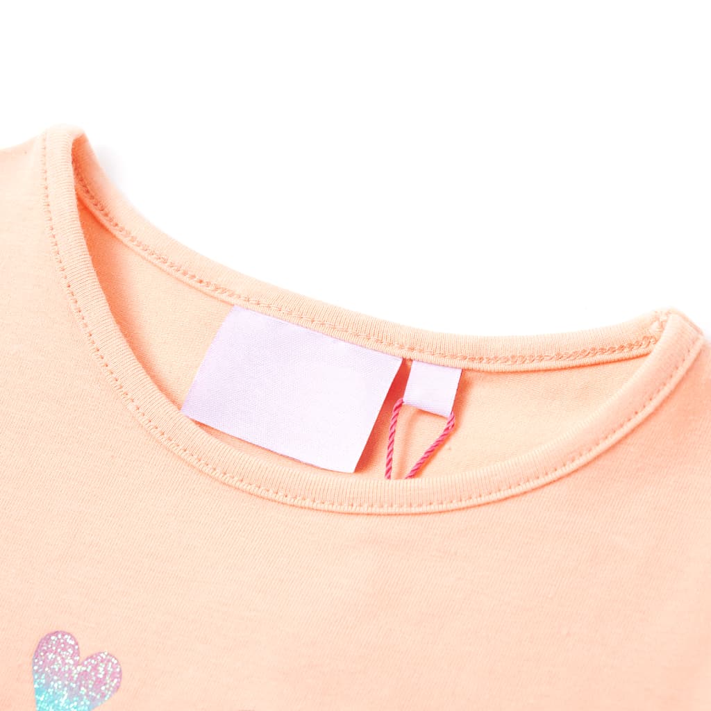 VidaXL Kindershirt 116 lichtoranje