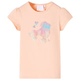 VidaXL Kindershirt 128 lichtoranje