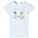 VidaXL Kindershirt 128 lichtblauw