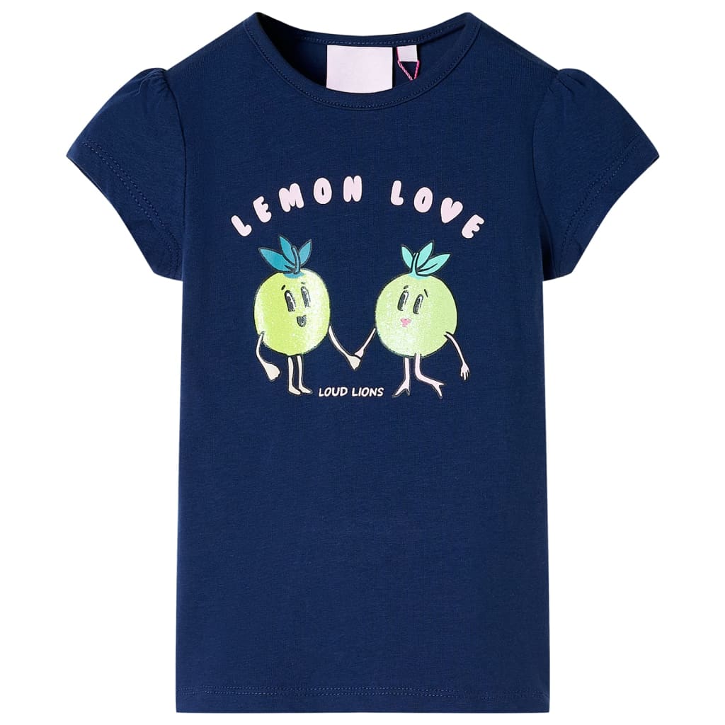 VidaXL Kindershirt 104 marineblauw