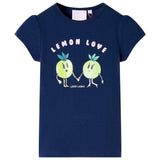 VidaXL Kindershirt 104 marineblauw
