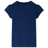 VidaXL Kindershirt 128 marineblauw