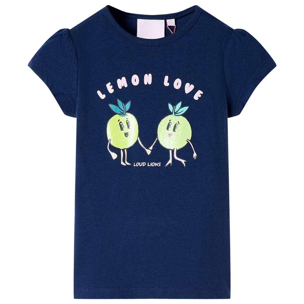 VidaXL Kindershirt 140 marineblauw