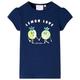 VidaXL Kindershirt 140 marineblauw