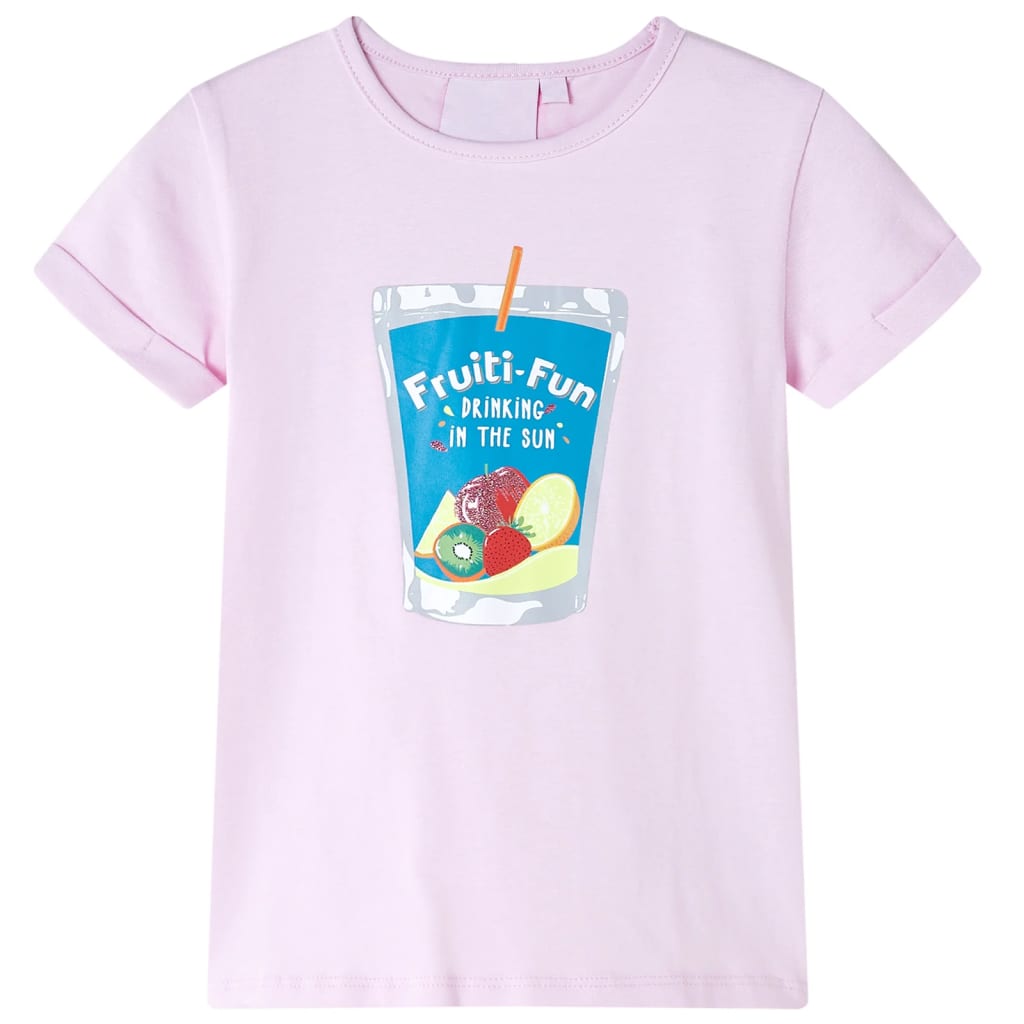 VidaXL Kindershirt 128 zachtroze