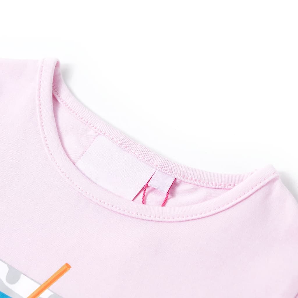 VidaXL Kindershirt 128 zachtroze