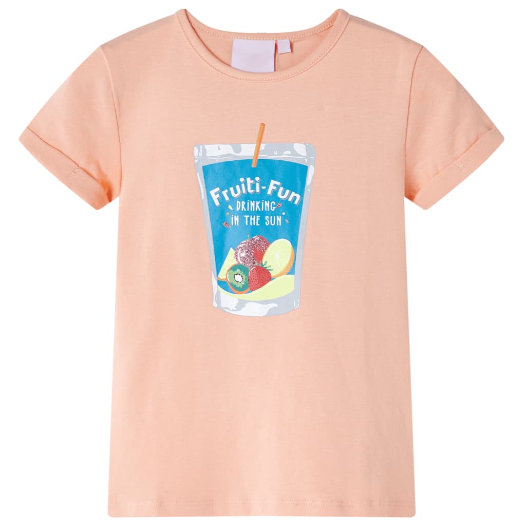 VidaXL Kindershirt 104 lichtoranje