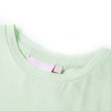 VidaXL Kindershirt met kapmouwen 116 zachtgroen