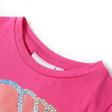 VidaXL Kindershirt 92 donkerroze