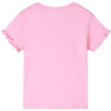 VidaXL Kindershirt met korte mouwen 92 felroze
