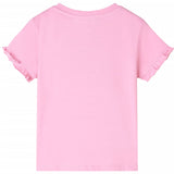 VidaXL Kindershirt met korte mouwen 128 felroze