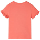 VidaXL Kindershirt met korte mouwen 116 koraalkleurig