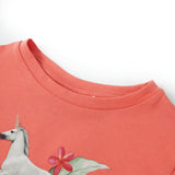 VidaXL Kindershirt met korte mouwen 140 koraalkleurig
