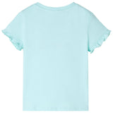 VidaXL Kindershirt met korte mouwen 92 lichtzeeblauw