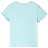 VidaXL Kindershirt met korte mouwen 140 lichtzeeblauw