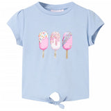 VidaXL Kindershirt 128 blauw