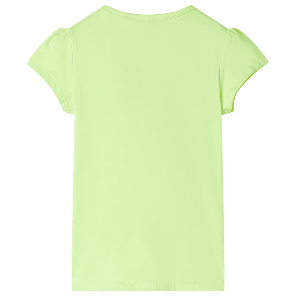 VidaXL Kindershirt 128 neongeel