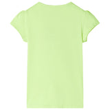 VidaXL Kindershirt 128 neongeel