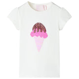 VidaXL Kindershirt 128 ecru