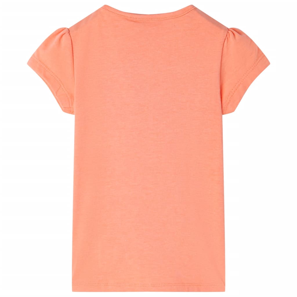 VidaXL Kindershirt 140 neonoranje
