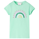VidaXL Kindershirt 116 felgroen
