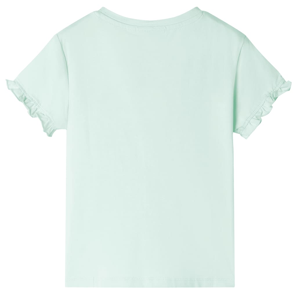 VidaXL Kindershirt 128 lichtmint