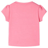 VidaXL Kindershirt 140 fluorescerend felroze