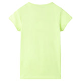 VidaXL Kindershirt 116 fluorescerend geel