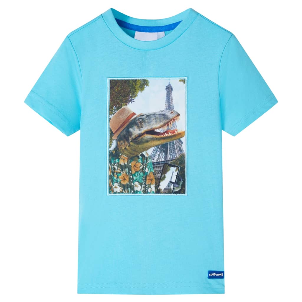 VidaXL Kindershirt 116 zeeblauw