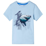 VidaXL Kindershirt 128 lichtblauw