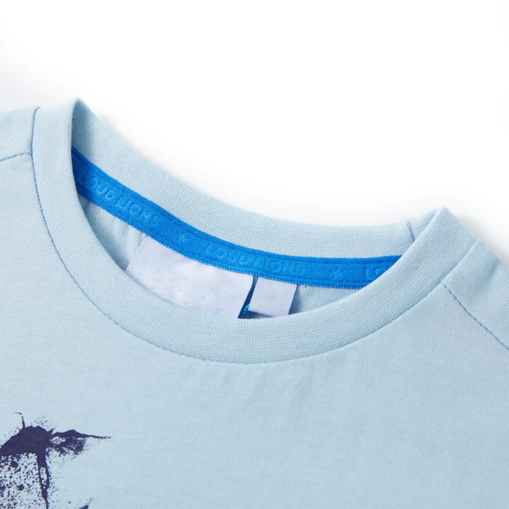 VidaXL Kindershirt 128 lichtblauw