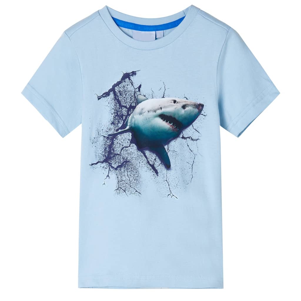 VidaXL Kindershirt 140 lichtblauw