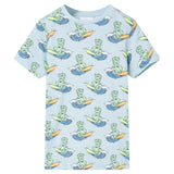 VidaXL Kinderpyjama met korte mouwen 92 lichtblauw