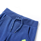 VidaXL Kinderjoggingbroek 104 gemêleerd blauw