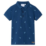VidaXL Kinderpoloshirt 92 donkerblauw
