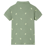 VidaXL Kinderpoloshirt 104 kakikleurig