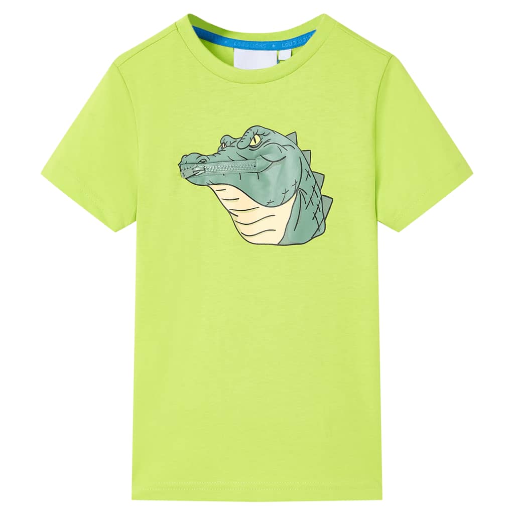 VidaXL Kindershirt 140 limoengroen