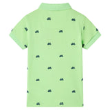 VidaXL Kinderpoloshirt 128 neongroen