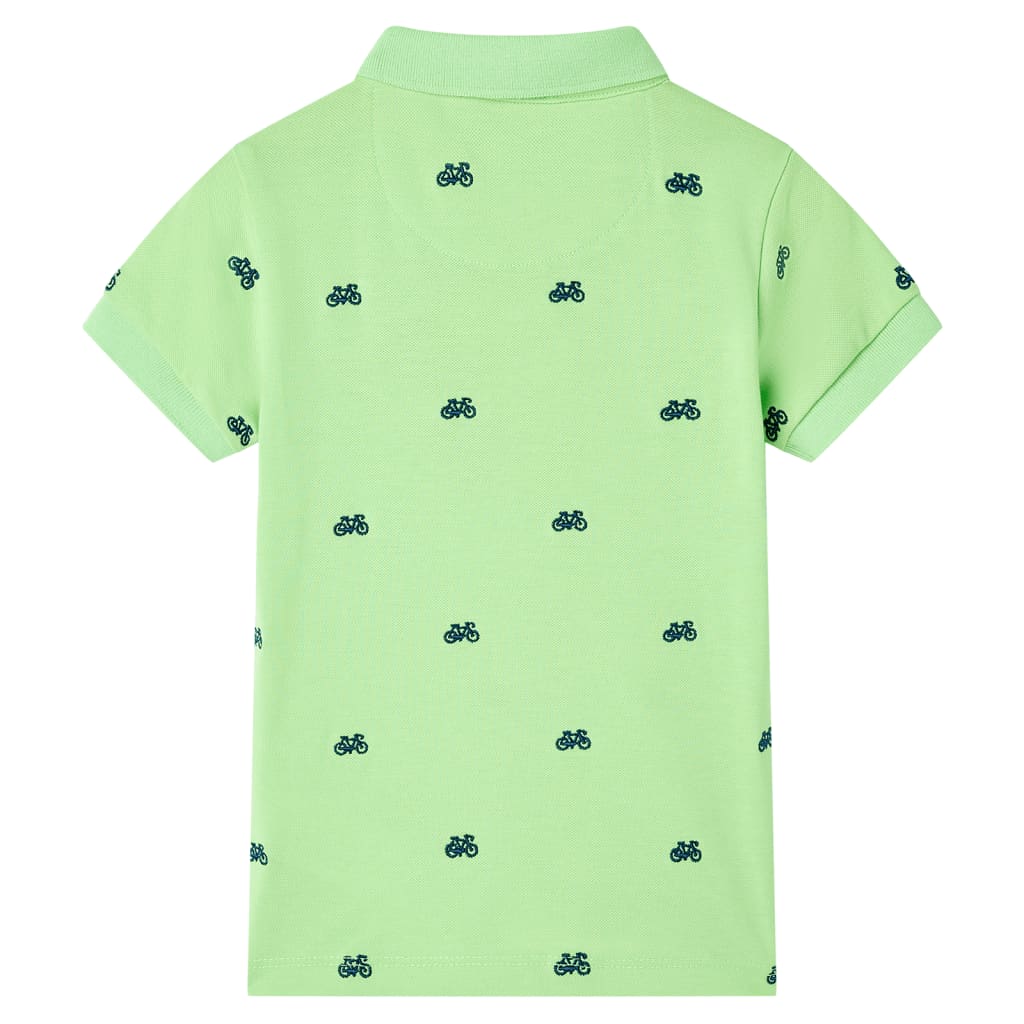 VidaXL Kinderpoloshirt 140 neongroen