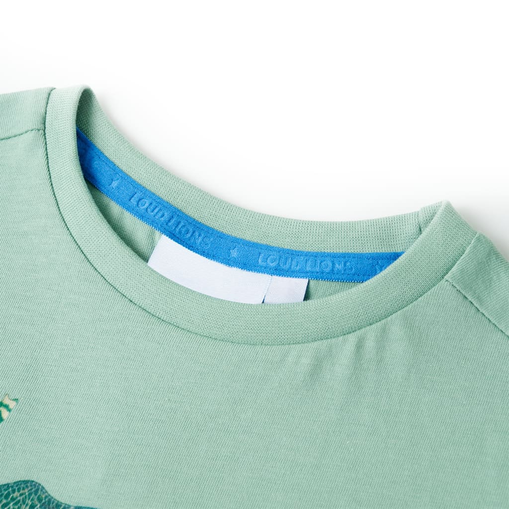 VidaXL Kindershirt 128 lichtkakikleurig