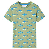 VidaXL Kindershirt 128 lichtkakikleurig