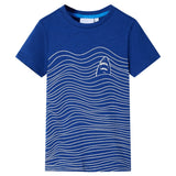 VidaXL Kindershirt 116 donkerblauw